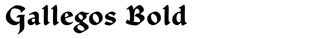 Gallegos Bold